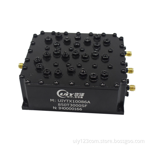RF Triplexer 3 Channels CH1 850~1000MHz CH2 1700~2000MHz CH3 2500~3000MHz